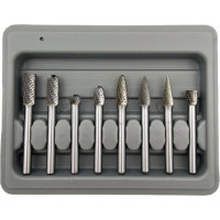 Karbīda rotācijas urbju komplekts Ø6x8mm 8gab