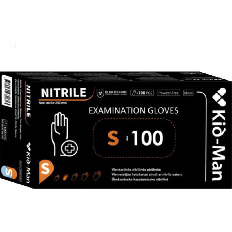 Disposable nitrile gloves KID MAN / 9 (L) (100 pcs.)