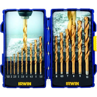 Irwin Urbju komplekts HSS Titanium 1–10 mm 15 gab.