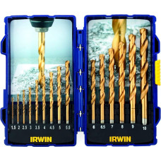Irwin Urbju komplekts HSS Titanium 1–10 mm 15 gab.
