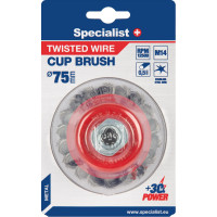 Specialist Nerūdijančio plieno suktos vielos šepetys 75 mm. M14, SPECIALIST +