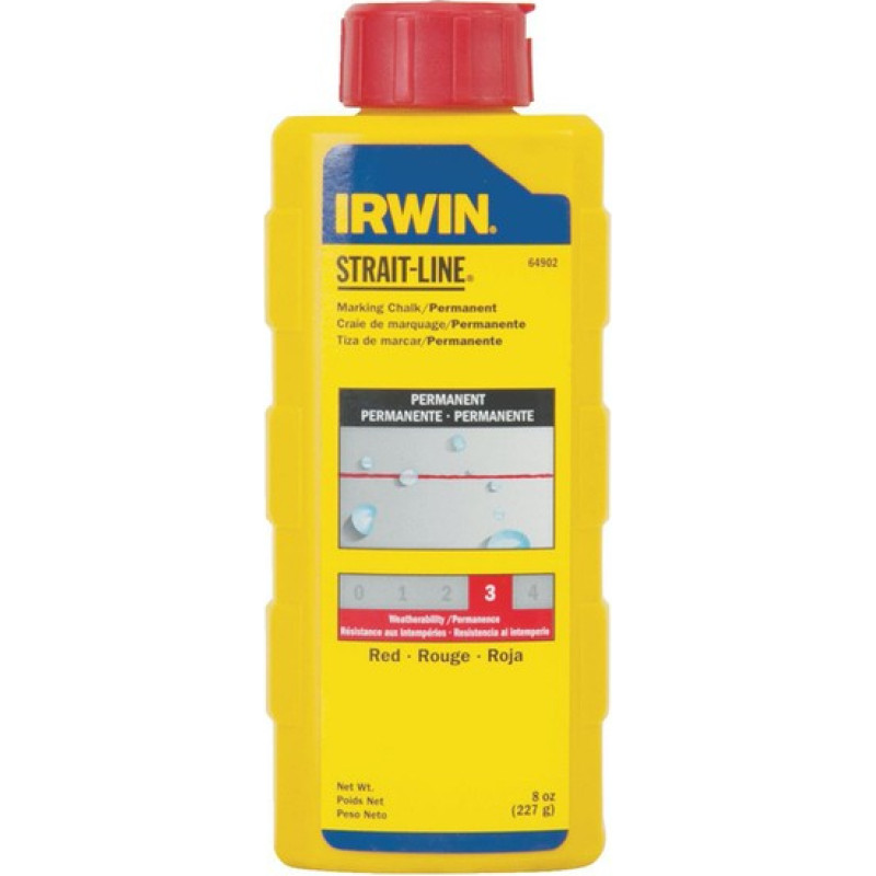 Irwin Krāsu pulveris IRWIN Straight Line sarkans 227 g