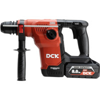 DCK Bezvada bezsuku perforators SDS+, 3,6J, 20V, KRH20V-28R2K, DCK (2x8,0Ah akumulatori, lādētājs)
