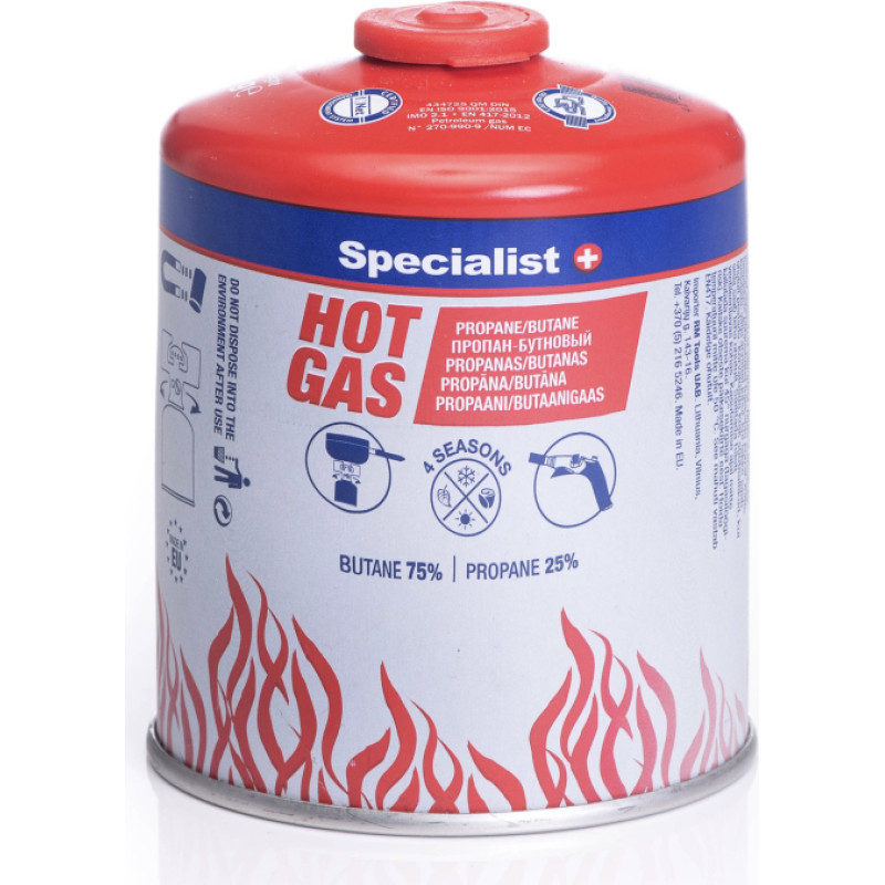 Specialist+ propāna-butāna gāzes, 450 g