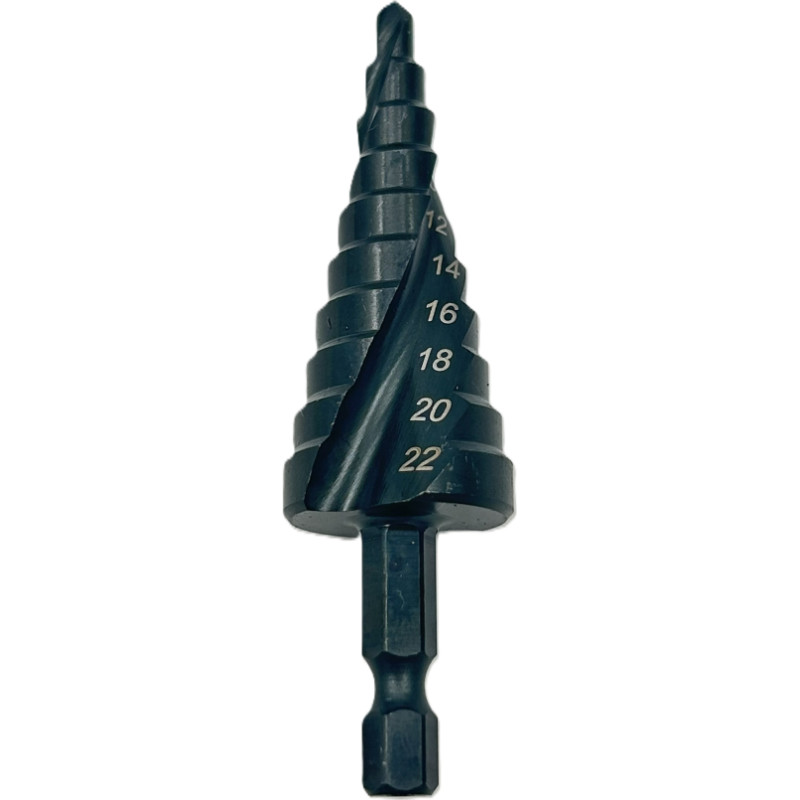 Sheet metal step drill 4.0-22.0mm (Co) 1/4