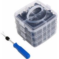 Plastmasas stumjamu klipu sortiments (620gab.)