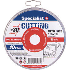 Specialist+ metāla griešanas disks, 125 x 1 x 22 mm CUTTING, 10 gab. metāl. D