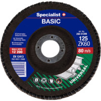 Specialist + vēdekļveida slīpēšanas disks BASIC ZK60, 125 mm