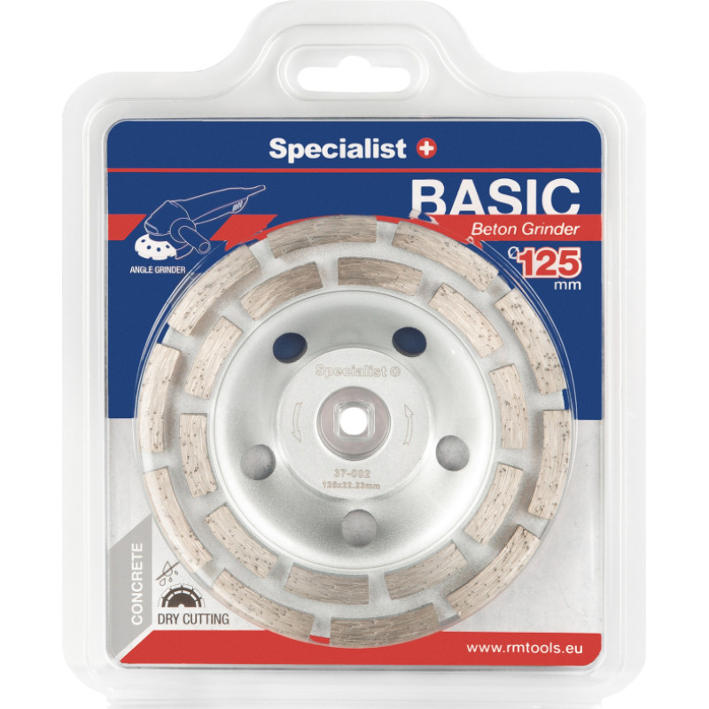 Specialist+ dimanta slīpēšanas plāksne BASIC, 125 mm