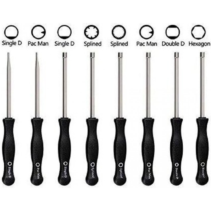 Keys for adjusting carburetors 8 pcs + brushes