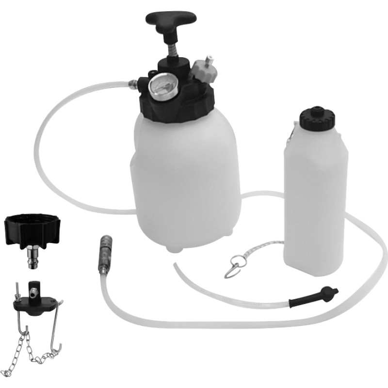 Multi-functional manual brake bleeder with ATF filler system