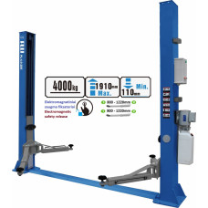 Puli Двухстоечный гидравлический подъемник с электромагнитным расцеплением, 4,0 т/4,0 т, 380 В