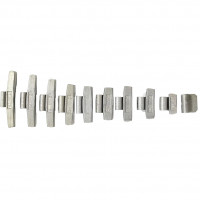 Clip-on atsvari tērauda lokam (100gab) / 35 g