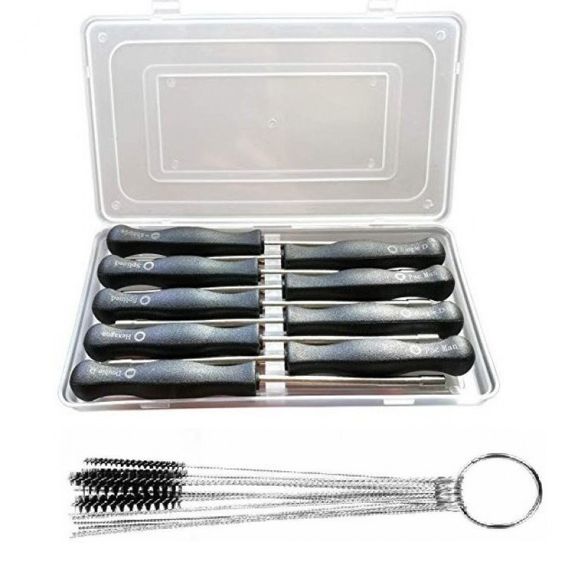 Keys for adjusting carburetors 8 pcs + brushes