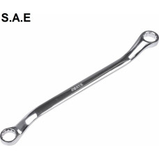 Sata Deep offset double box end wrench (S.A.E.) / 11/16x3/4