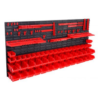 PVC tool board with containers and handles set 74pcs