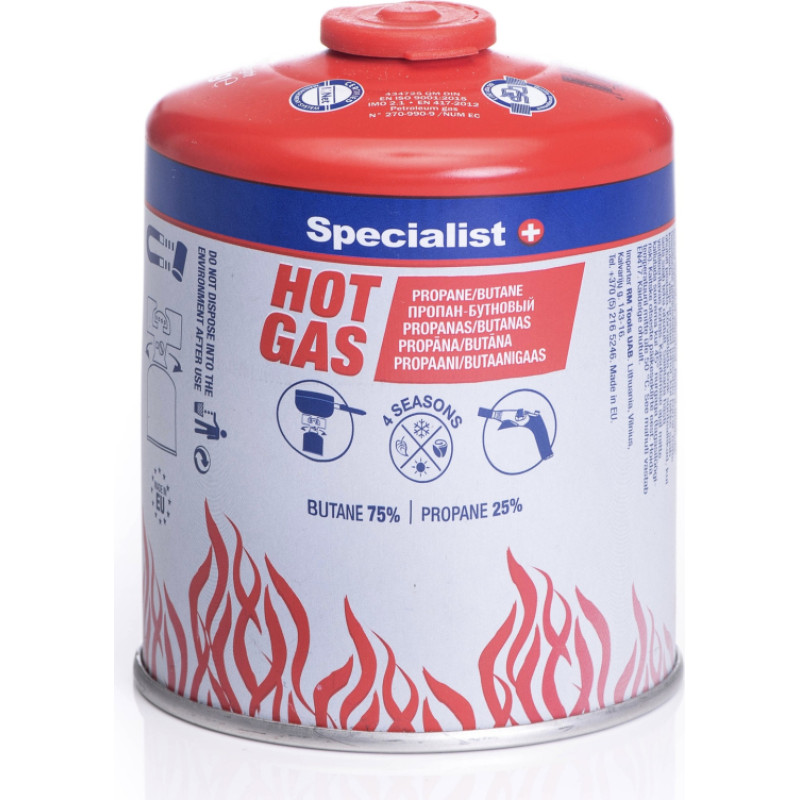 Specialist + propāna-butāna gāzes, 450 g