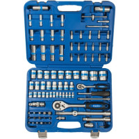 Kingroy 1/4" + 1/2" Dr. Socket komplekts 94gab. 6pt