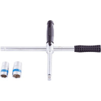 Kingroy 4 virzienu uzgriežņu atslēgu komplekts 1/2"+ligzdas 17, 19, 21, 23 mm