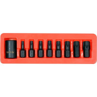 Yato 1/2" Dr. Bit ligzdas trieciena komplekts (TORX) 9gab