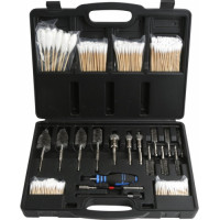 Dīzeļa inžektora sēdekļa suku tīrīšanas komplekts 17gab