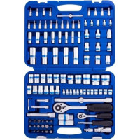 Kingroy 1/4" + 1/2" Dr. Socket komplekts 108gab.