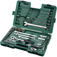 Sata 1/4" + 1/2" Dr. Uzgriežņu atslēgu komplekts 76gab.