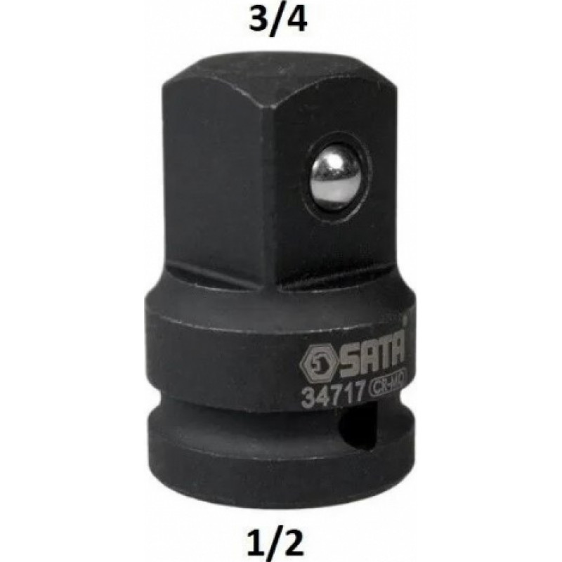 Sata 1/2" Dr. Impact adapter 1/2"(F) - 3/4"(M)