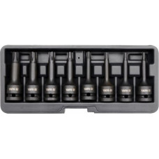 Yato 1/2" Dr. Deep bit socket impact set (RIBE) 8pcs.