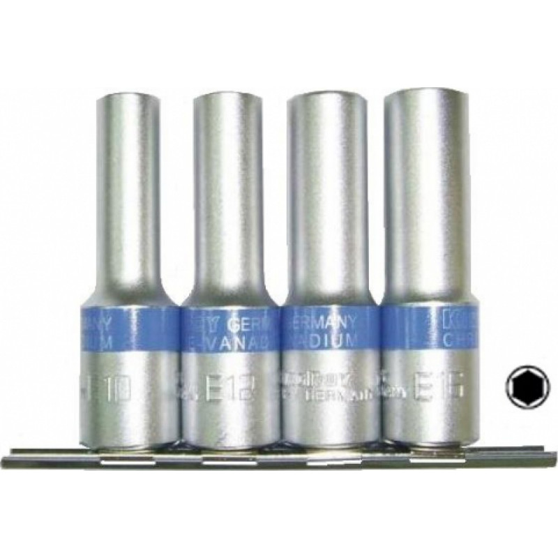 Kingroy Набор торцевых головок 1/2" Dr. Deep, 4 шт., 6 шт.