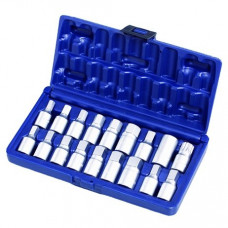 Ellient Tools Oil drain plug key set 18pcs.