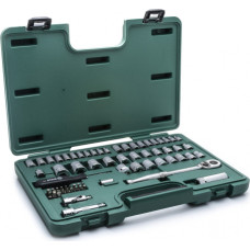 Sata 3/8" + 1/4" Dr. Socket wrench set 65pcs (SAE & metric)