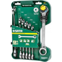 Sata Kombinēto pārnesumu uzgriežņu atslēgu komplekts 8gab. (8-19)