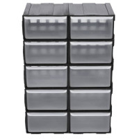 Moduļu organizators 10 atvilktnes 225x155x100mm