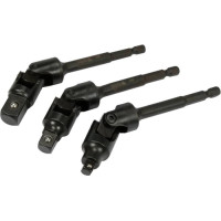 Yato 1/4" + 3/8" + 1/2" Dr. Drill ligzdas grozāmā adaptera komplekts 3gab.