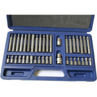 Kingroy Skrūvgriežu uzgaļu komplekts 40gab. TORX. HEX. SPLINE