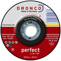 Slīpdisks DRONCO PERFECT T27 125*6*22.3mm 