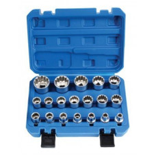 Socket set vario-plus 1/2” 19 PCS. S-19GL12