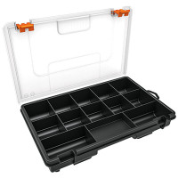 Organizātors-kaste ar 13 iedalījumiem, 250x170x41mm TRUPER