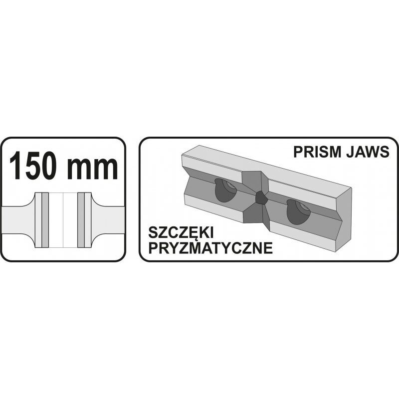 Skrūvspīles 150mm YATO 