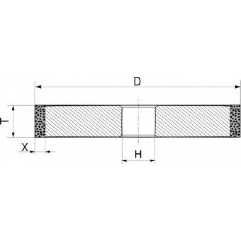 Dimanta slīpripa 1A1 125X10X3X32